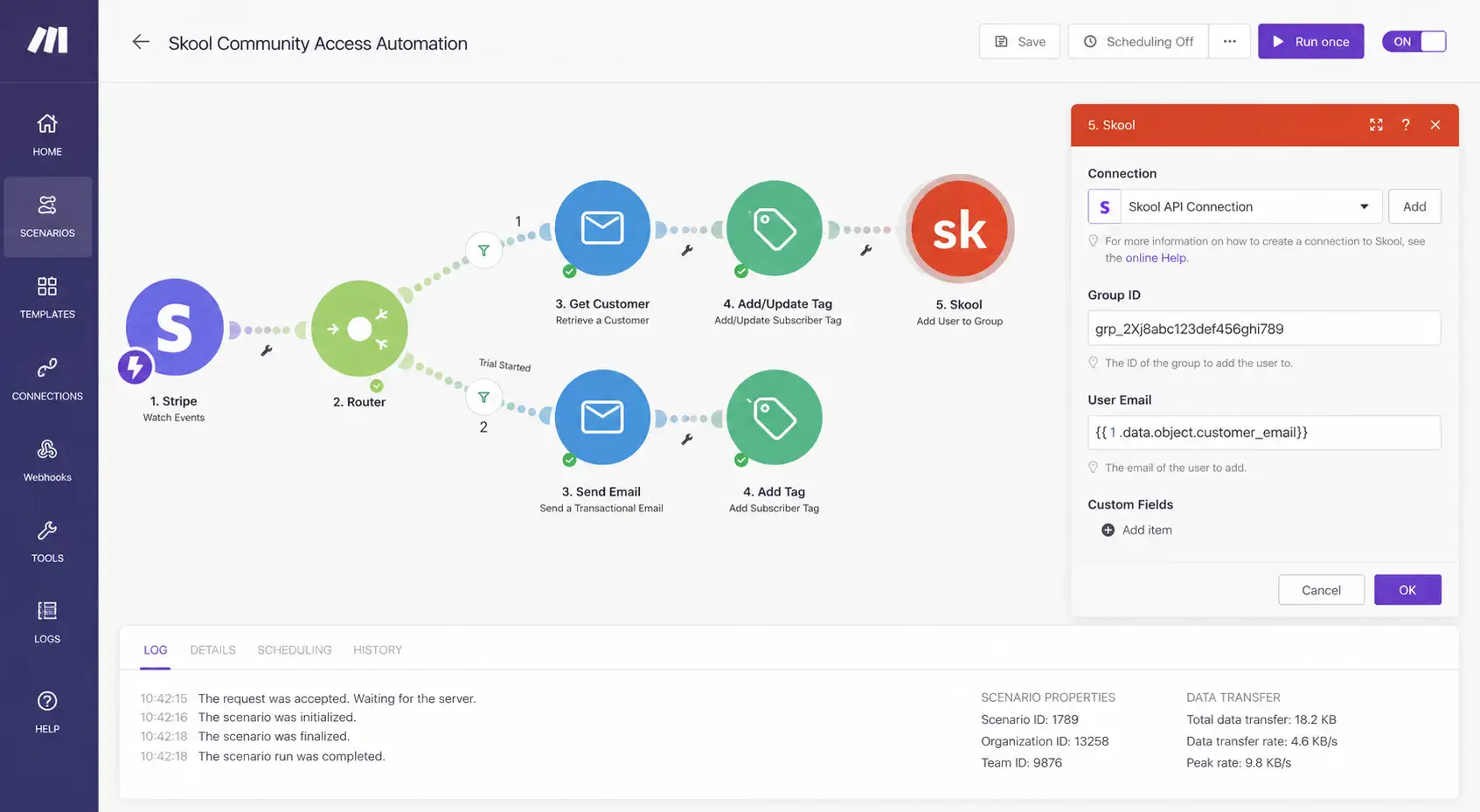 How to launch a Skool community using an automation router and Stripe webhook logic